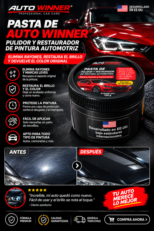 Pasta De Auto Winner